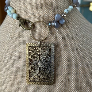 The vintage buckle necklace image 1