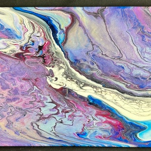 Lilac Galaxy- 11x14- fluid art open cup-fluid art painting–one of a kind art–fluid art w/acrylic paint & pigment–abstract painting