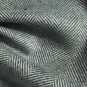 Sea Holly. Custom Roman Blind, Hand Woven in Scotland, Hand Sewn in Scotland, other Tweed & Weave options available in our shop.