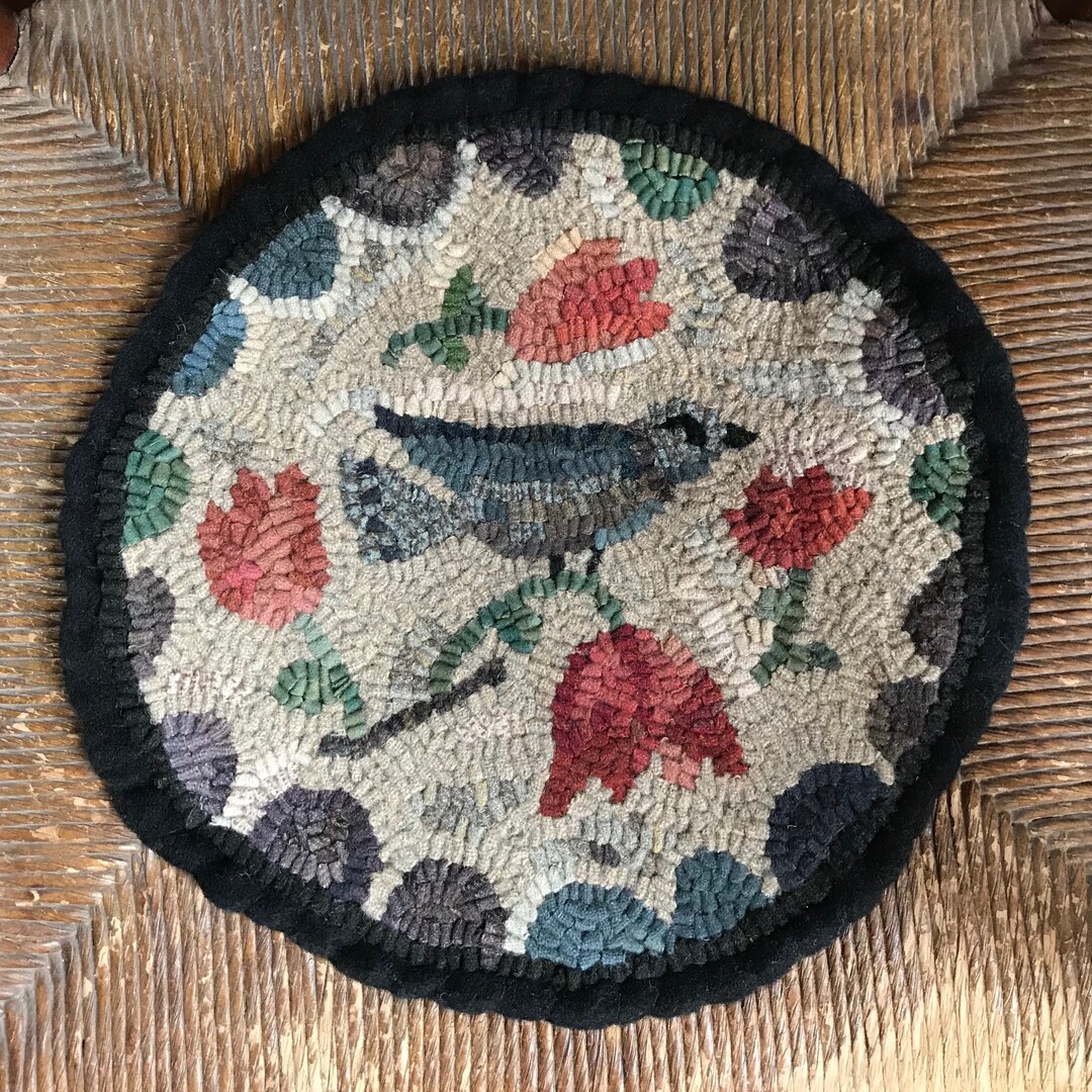 Rug Hooking Pattern, Primitive Hooked Rug Pattern, Hand Hooked Rug ...