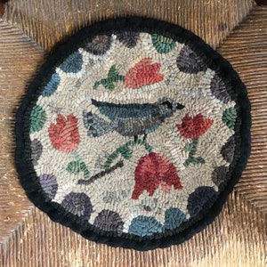 Rug Hooking Pattern, Primitive Hooked Rug pattern, Hand hooked rug patterns by Terri Leamer of Winter Cottage Studio