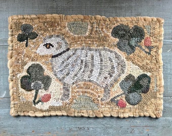 Rug Hooking Pattern, Primitive Hooked Rug Pattern, Original-Design von Winter Cottage Studio, Muster in voller Größe