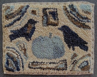 Rug Hooking Pattern, Primitive Hooked Rug Pattern, Original design by Winter Cottage Studio, Full size pattern