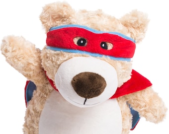 Oso de peluche personalizado, superhéroe, cachorro