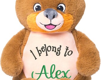 Osito de peluche personalizado con firma