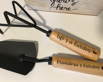 Garden Tools, Mothers Day Gift for Grandma | Unique Gift for Mom | Gardening Gift | Personalized Garden Tools | Gardener Gift