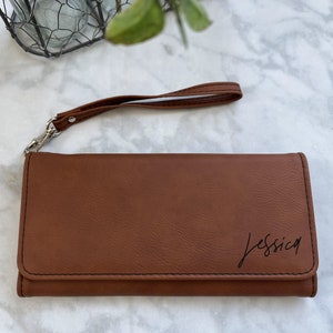 Cartera de viaje / Cartera de pulsera personalizada / Regalos personalizados para mujeres / Cartera de pulsera para mujeres / Regalo personalizado para novia