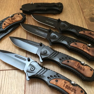 Custom Folding Knife - Trending Now, Best Groomsmen Gift Ideas, Personalized Pocket Knife, Engraved Knife, Best Man Gift Idea, Mens Gifts
