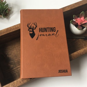 Journal d'un chasseur | Journal de chasse personnalisé | Carnet de notes de chasse | Journal de chasse | Bûche de chasse | Aventures de chasse | Notes de chasse