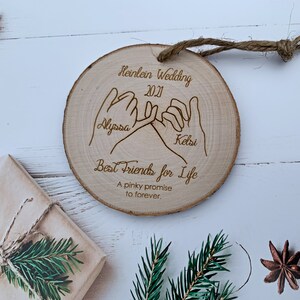 Best Friends Ornament | Friendship Ornament | Best Friends Gifts | Friendship Gift | Friends Ornament | Pinky Promise Gift | Gift for Friend
