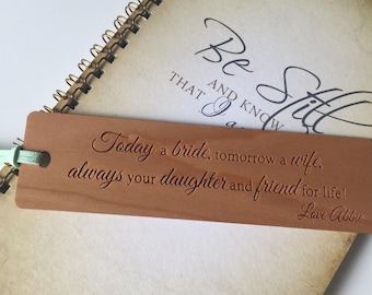 Custom Bookmarks | Mother of the Bride | Mother of the Groom | Mothers Day from Daughter | Personalized Bookmark | Gift for Mom | Mom Gift