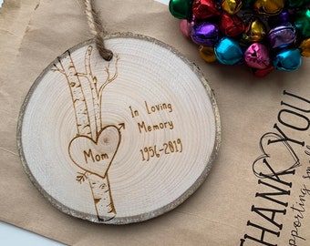 Customizable Remembrance Ornament Mom | Memorial Ornament | Ornaments Christmas | Memorial Gifts | In Memory Of Gift | Sympathy Ornament Mom