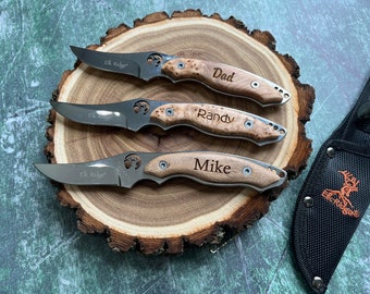 The Best Stocking Stuffers for Men | The Best Stocking Stuffers for Him | Christmas Gift for Men | Fixed Blade Knife Personalized | Gift Men