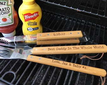 Fathers Day Gift | Husband Gift | Grilling | Personalized BBQ | Gifts for Dad | First Fathers Day | Personalized Grill Set | BBQ Gifts | Dad