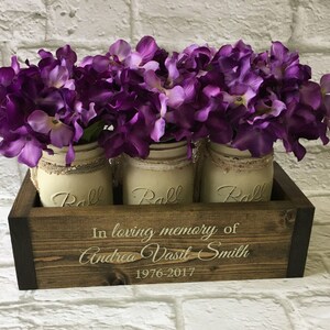 Memorial Gift In Memory of Sympathy Gift In Loving Memory In Memory Of Sympathy Gift Flower Memorial Gifts, Flower Box image 3