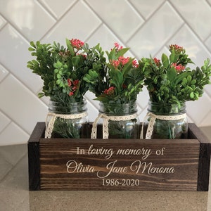 Memorial Gift In Memory of Sympathy Gift In Loving Memory In Memory Of Sympathy Gift Flower Memorial Gifts, Flower Box image 2