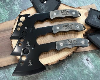 Set of 6 Personalized Mini Hatchets: Groomsmen Gifts