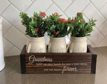 Grandma Gifts | Gifts for Women | Gift for Mom | Gift for Grandma | Christmas Gift for Her | Gift for Nana | AllAboutImpressions Flower Box