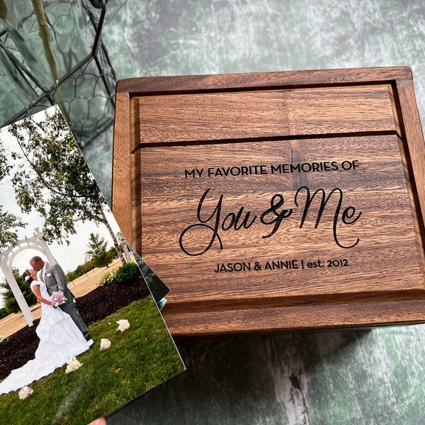 You and Me MEMORY BOX | Gift for Wife on Wedding Day | Wedding Memory Box | To Bride from Groom | Best Anniversary Gifts for Her