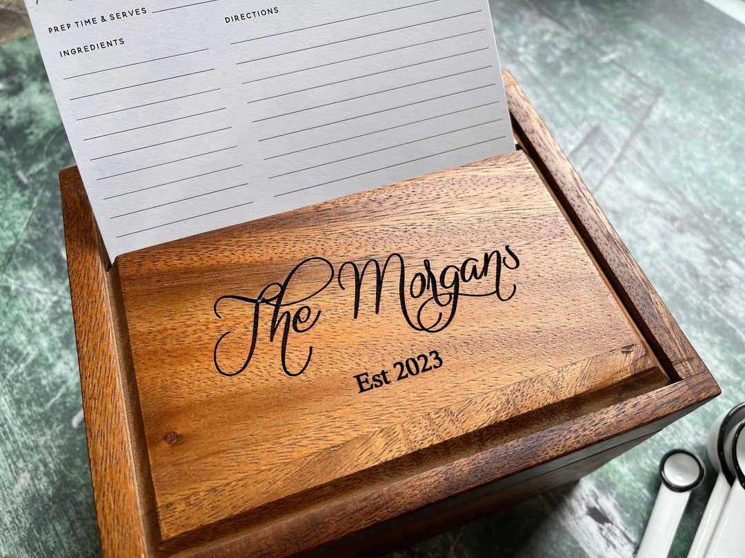 Wood Heirloom Recipe Box
