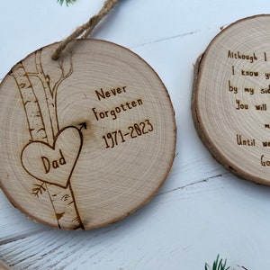 Memorial Gift | Memorial Ornament Dad | In Memory of Dad | Dad Memorial Ornament | In Memory Ornament | Dad Memorial Gift | Loss of Father
