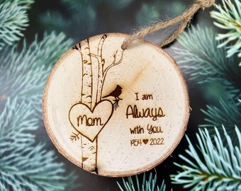 Personalized Cardinal Memorial Ornament: Engraved Sympathy Gift