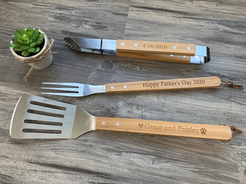 Custom BBQ Set Engraved Grill Set Gift for Men Grilling Etsy