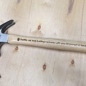 Engraved Hammer, Custom Hammer, Personalized Hammer, Gift for Him, Tool Gifts, Gifts for Dad, Grandpa Gifts, Gifts for Grandpa, Hammer