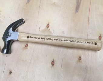 Engraved Hammer, Custom Hammer, Personalized Hammer, Gift for Him, Tool Gifts, Gifts for Dad, Grandpa Gifts, Gifts for Grandpa, Hammer