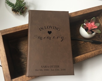 Funeral Guest Book | Remembrance Gifts | Memorial Guestbook | In Loving Memory Guest Book | Funeral Registry Book | Celebration of Life