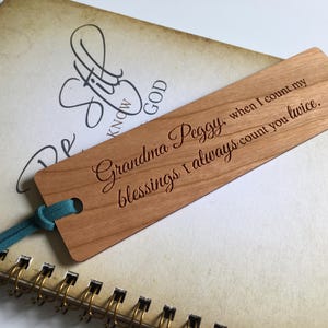 Wood Bookmark, Personalized Grandma Gifts | Gifts for Grandma | Mothers Day Gift | Great Grandma Gift | Gifts for Mom | Grandmother Gift