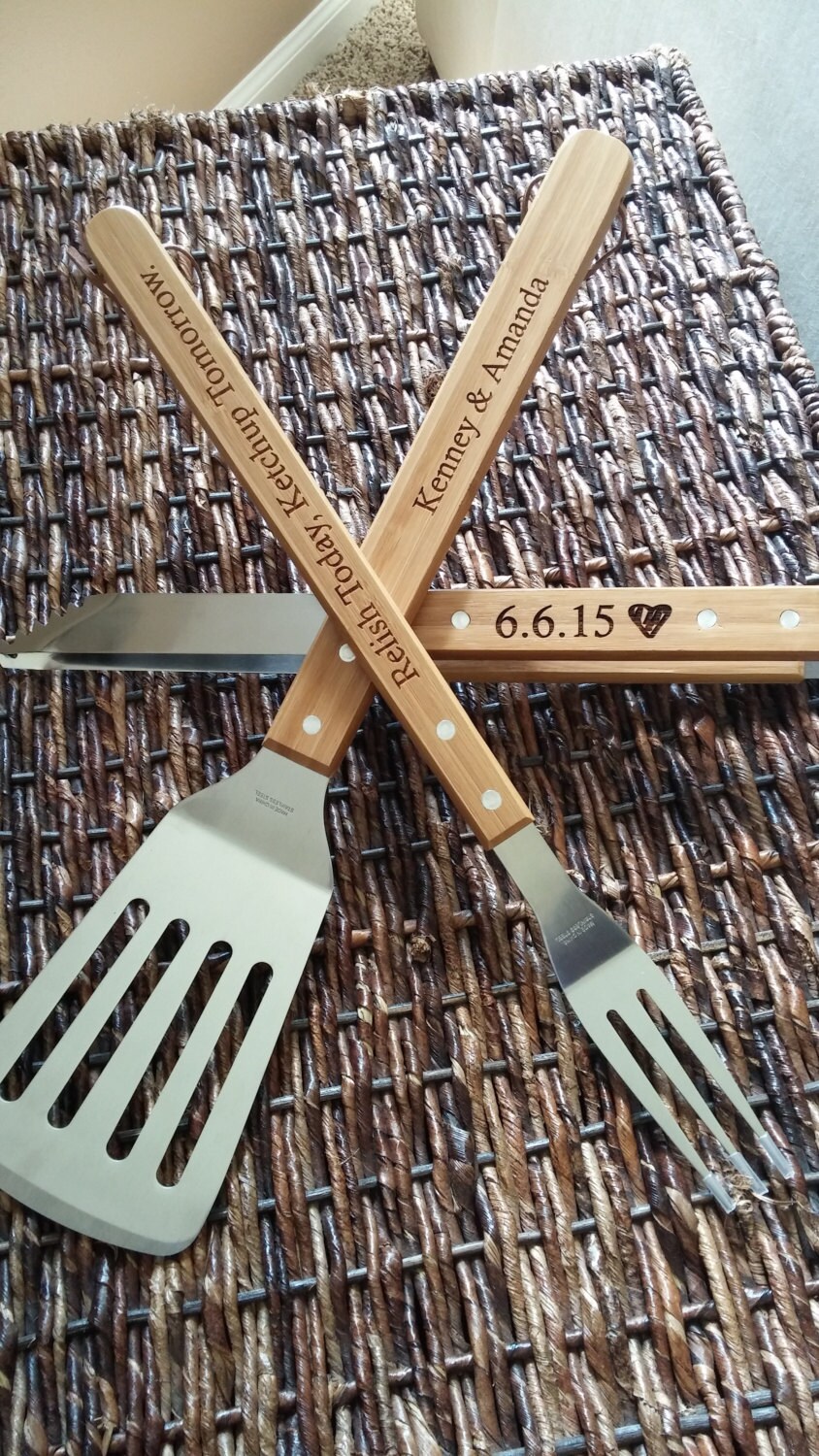 Custom BBQ Set Engraved Grill Set Gift for Men Grilling Etsy