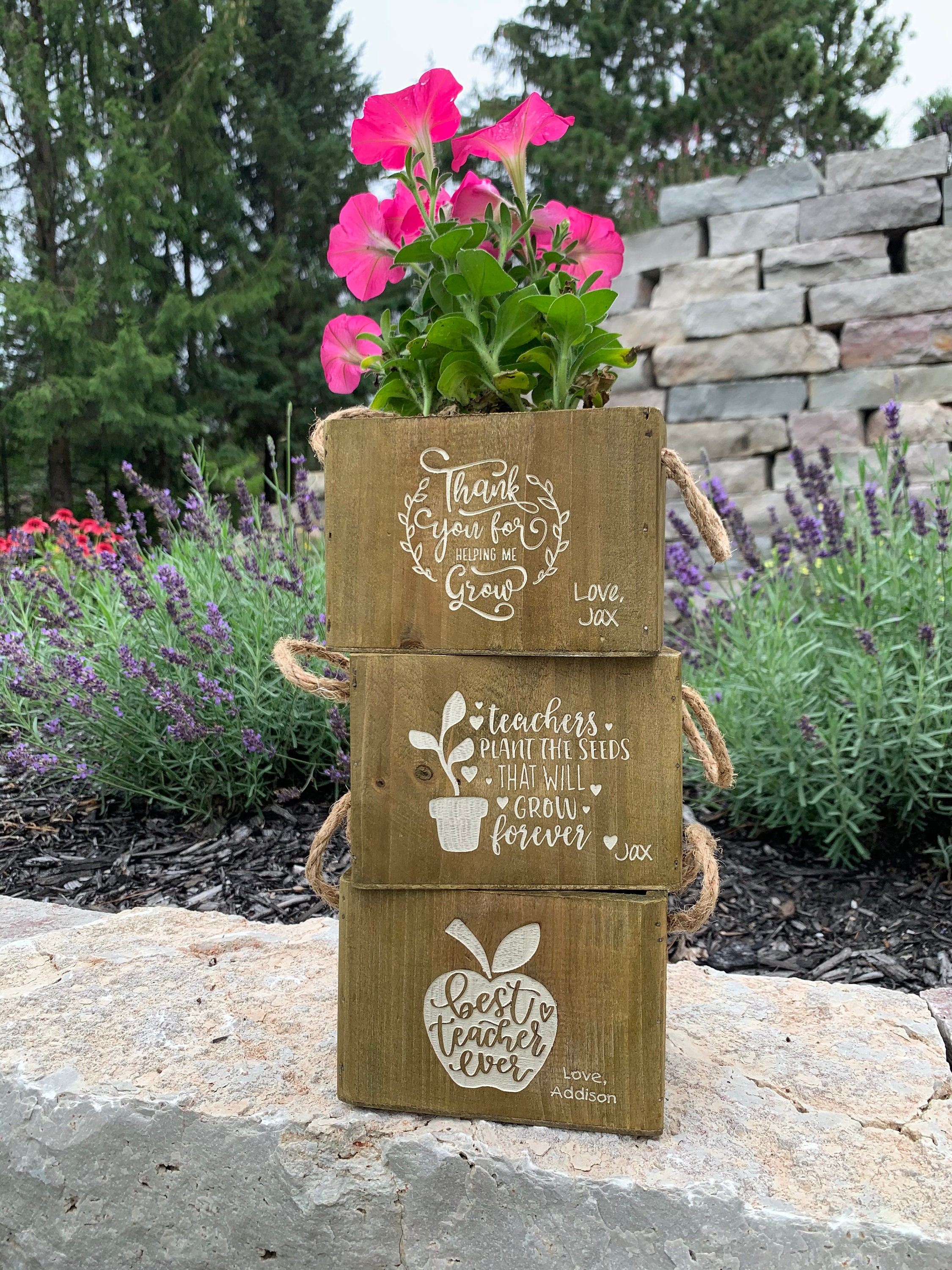 Teacher Appreciation Week Teacher Flower Gift Gift for Etsy