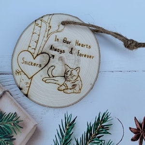 Pet Memorial Ornament | Cat Memorial | Cat Sympathy | Loss of Cat | Remembrance Ornament | In Memory of Cat | Pet Christmas Ornaments