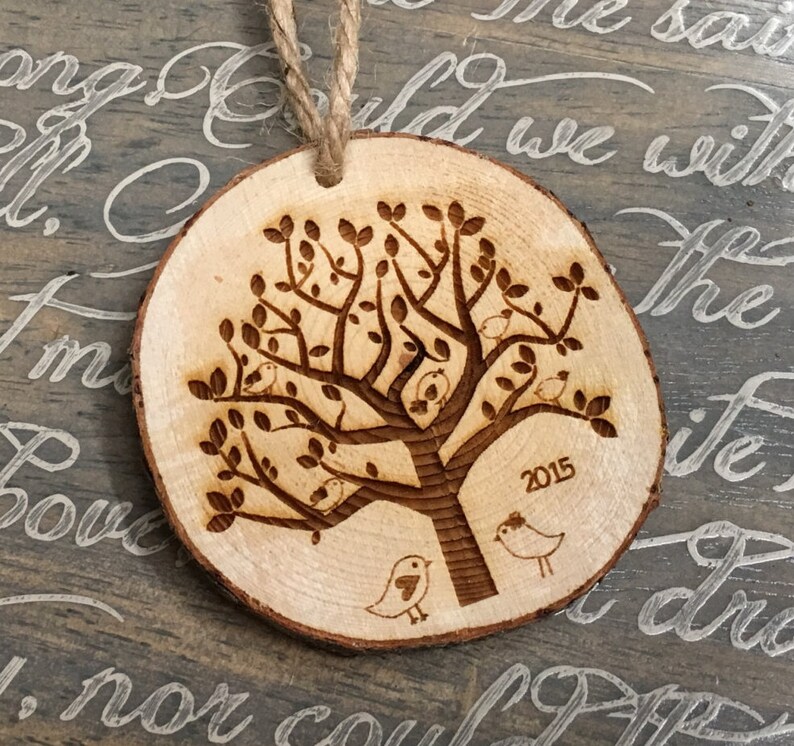 Family Tree Ornament Family Ornaments Personalized Etsy