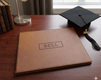 Personalized Faux Leather Certificate Holder, Laser Engraved Graduation Gift 2026, Grad Gift, Personalized Diploma Cover