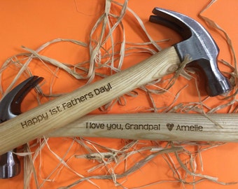 Engraved Hammer | Custom Hammer | Personalized Hammer | Tools | Gifts for Dad | Fathers Day | Gift for Men | New Daddy Gift | New Father