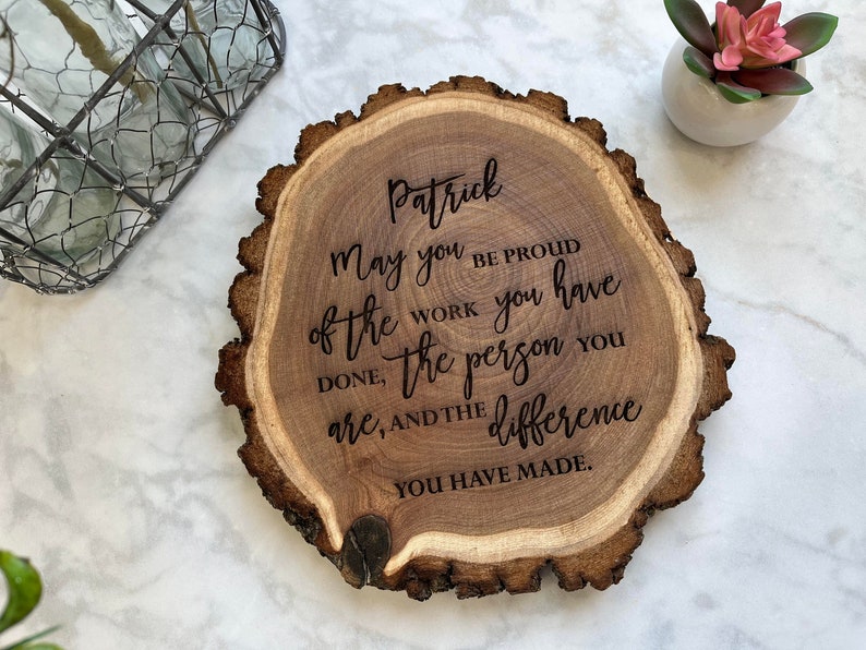 Personalized Retirement Plaque May you be proud of the work you have done, the person you are, and the difference you have made ENGRAVED image 1
