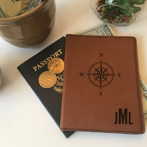 Passport Cover, Traveling Gifts for Men, Gifts Personalized, Passport Holder, Custom Passport Wallet, Passport Case Personalized