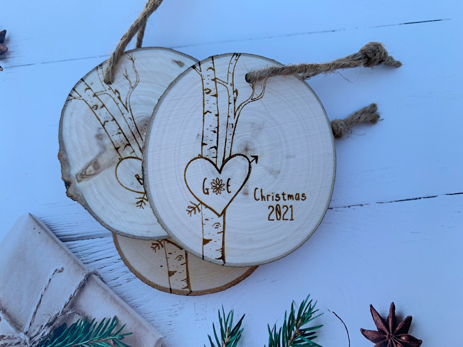 Personalized Christmas Ornament Engraved Ornament Christmas Etsy