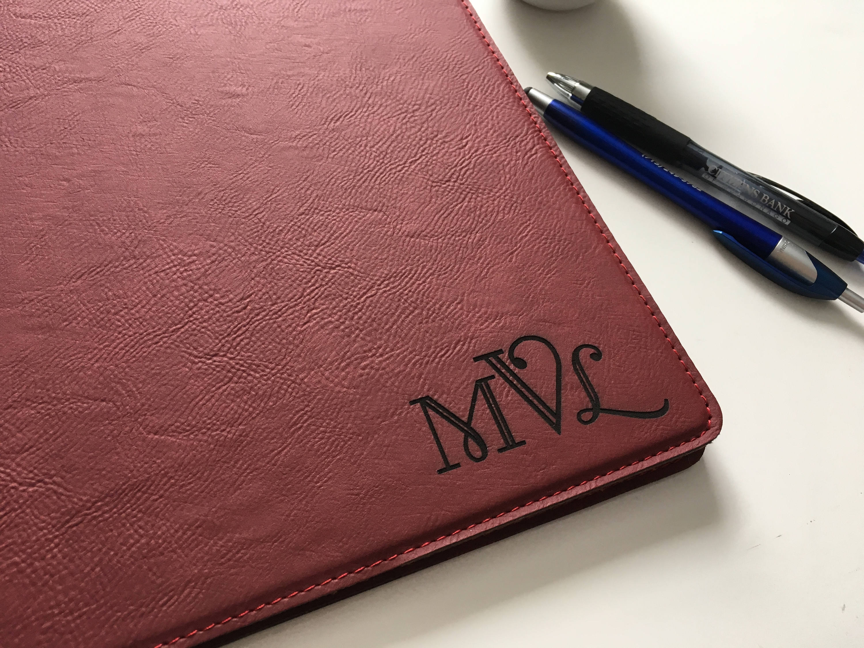 Faux Leather Portfolio for Women Personalized Padfolio for Etsy