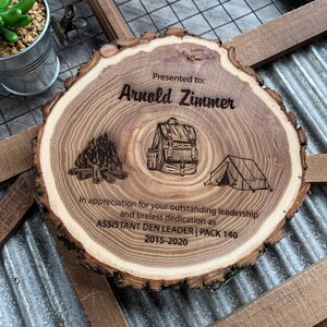 District or Council Plaque, Den Leader Gift, Leadership Plaque, District or Council Award, Appreciation Plaque, Leader Recognition Plaque
