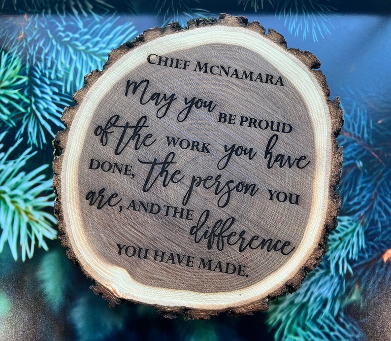 Personalized Retirement Plaque May you be proud of the work you have done, the person you are, and the difference you have made ENGRAVED image 2