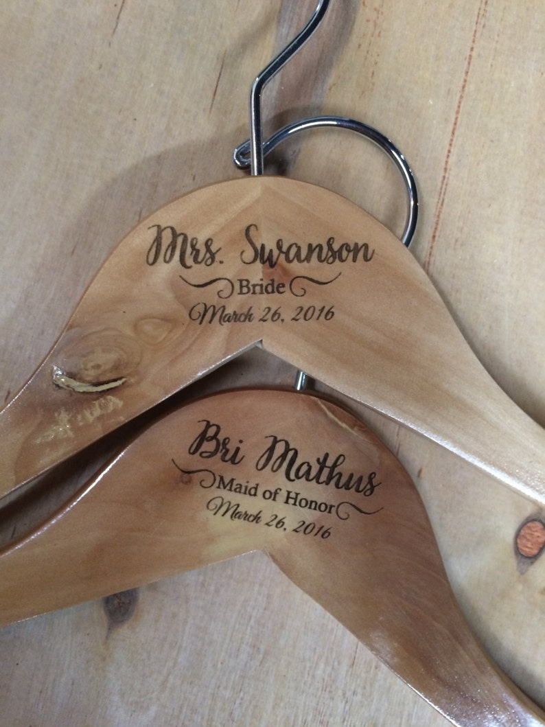 Bride Hanger Bridesmaid Hangers Bridal Shower Gift Etsy