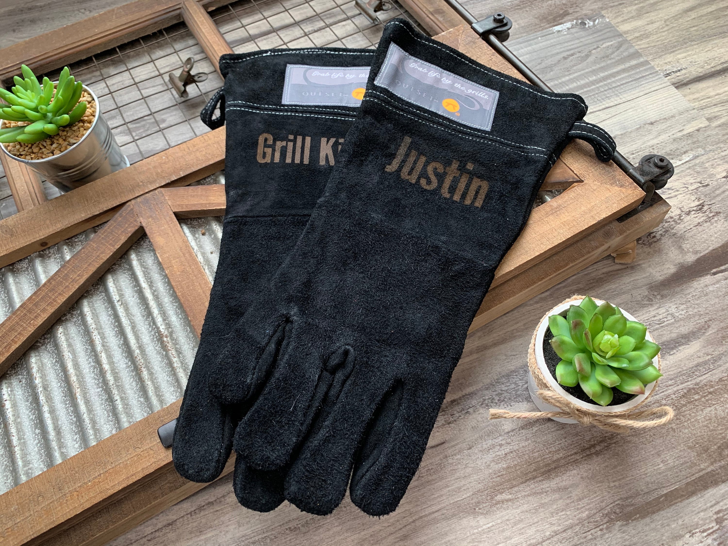 Large Grill Gloves for Men Best Gift for Men Personalized Grill
