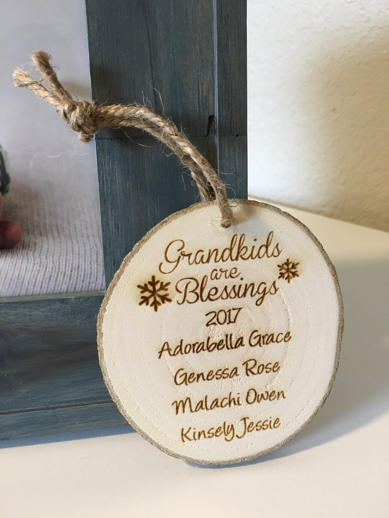 Gift for Grandma Ornament Personalized Grandparent