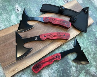 Engraved Hatchet | Personalized Stainless Steel Axe, Gift for Him