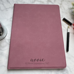 Personalized Portfolios for Women | Faux Leather Padfolio | Journal | Corporate Gift | Boss Gift Idea | Business Gift Ideas | Executive Gift