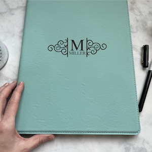 Custom Padfolio for Women | Leather Padfolio | Custom Portfolio for Women | Friend Gift New Job | Great Mom Gift | Gift for Her Boss