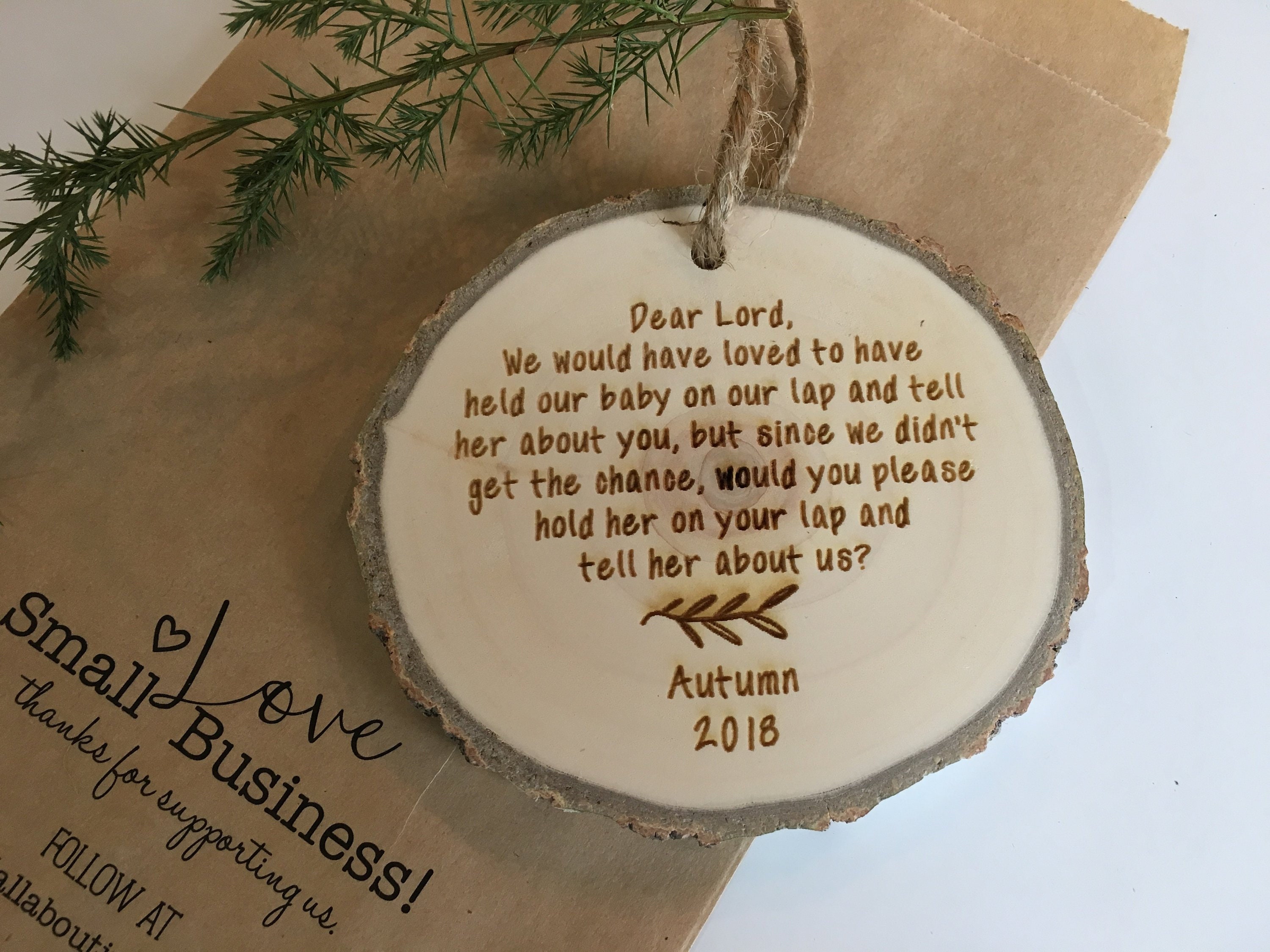 Miscarriage Ornament Baby Memorial Ornament Stillborn Etsy